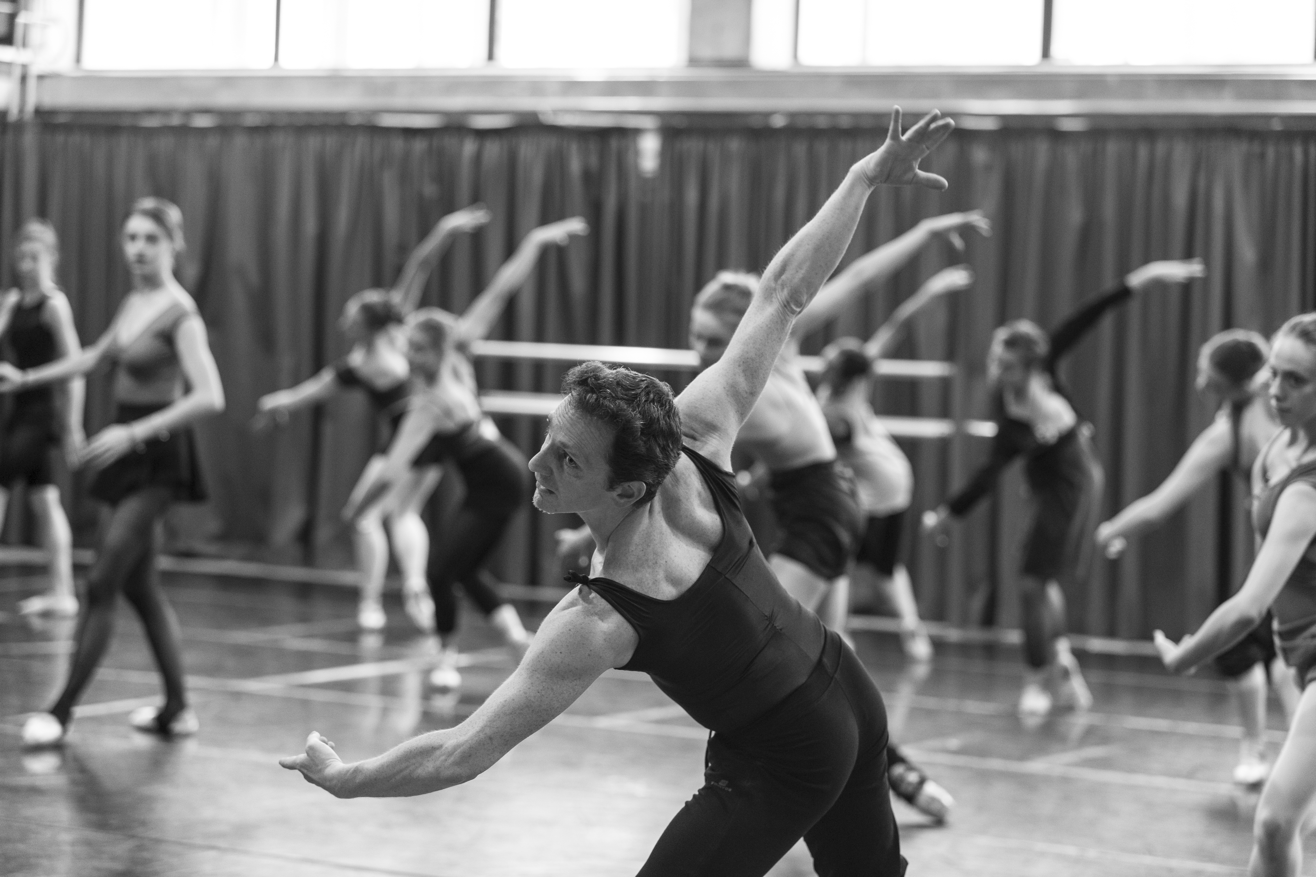 Ballet students during ART of training